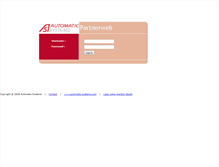 Tablet Screenshot of partnerweb.automatic-systems.com